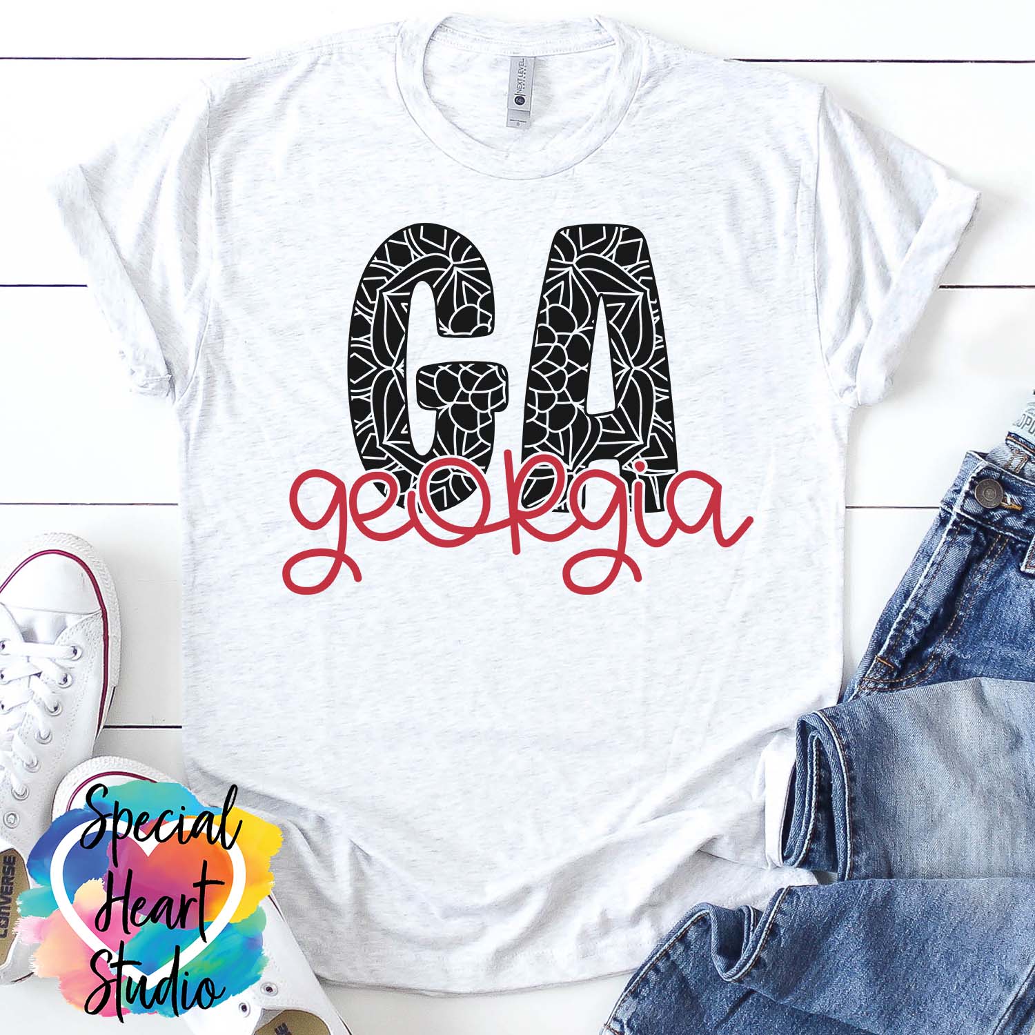 Georgia Mandala SVG Shirt mockup
