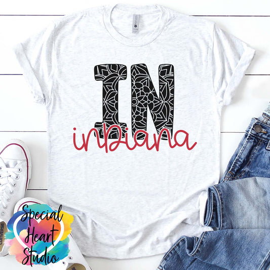 Indiana Mandala SVG shirt mockup