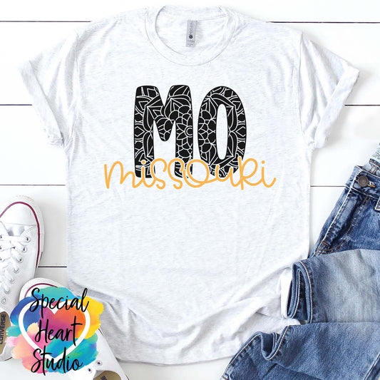 Missouri mandala SVG shirt mockup