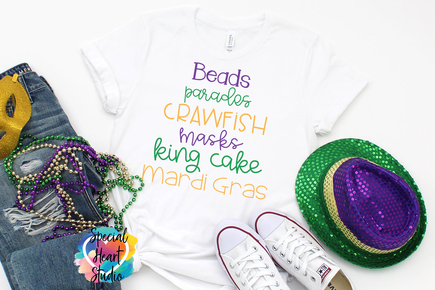 Mardi Gras Word Art