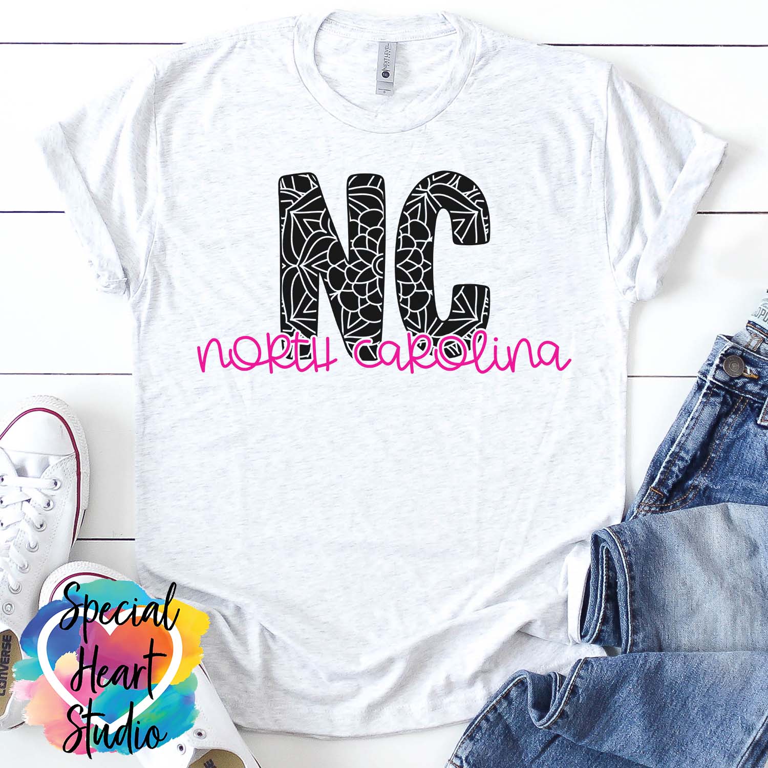North Carolina SVG Shirt mockup