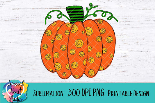 Polka Dot Pumpkin - Printable