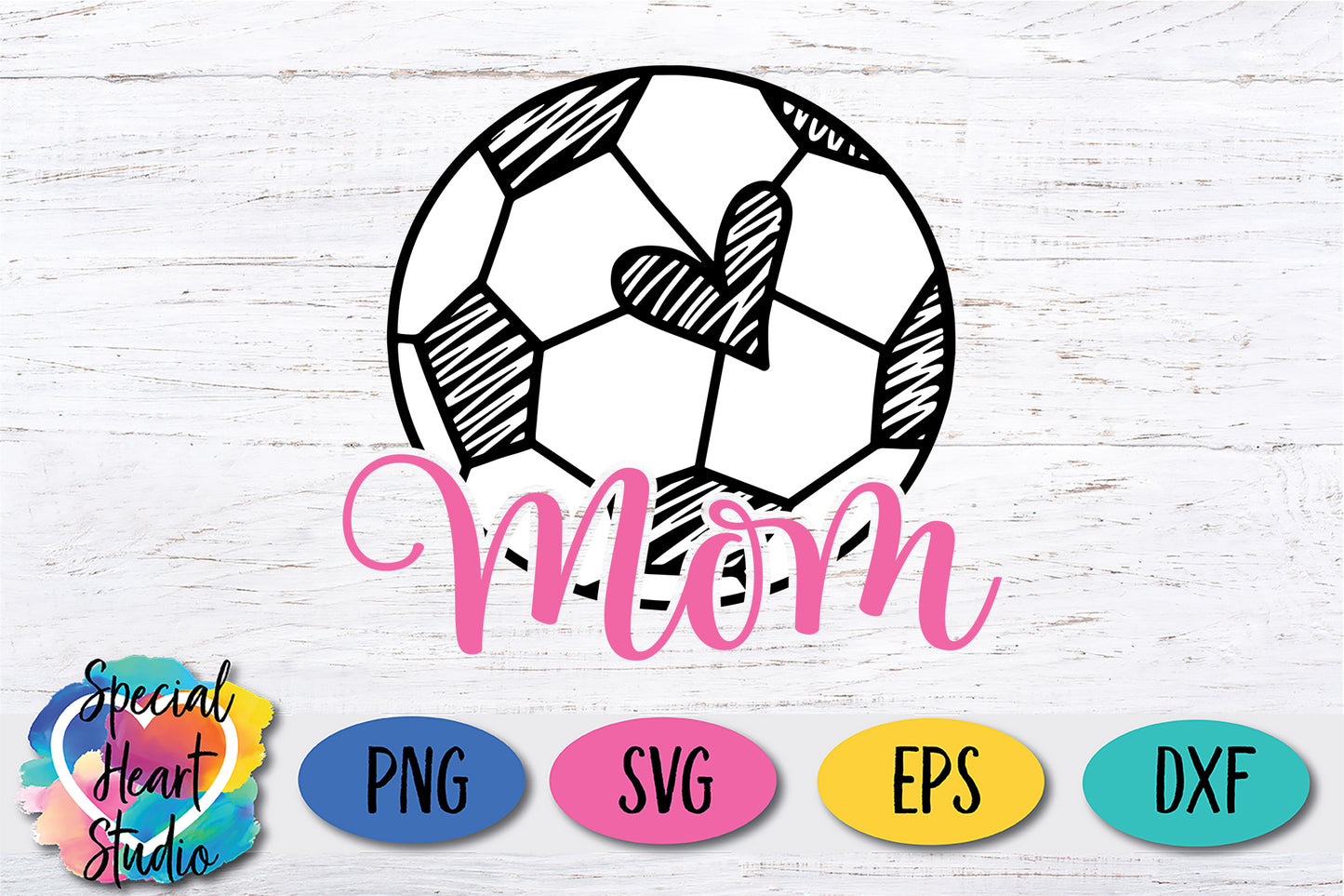 Soccer Mom Heart Ball