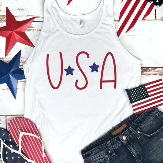 USA (hand lettered)